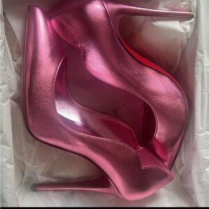 Hot Chick confetti Christian Louboutin size 36.Pink metallic color